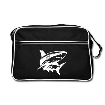 Tattoo Shark Je suis la version sportive élégante - Sac Retro - noir/blanc - Devant