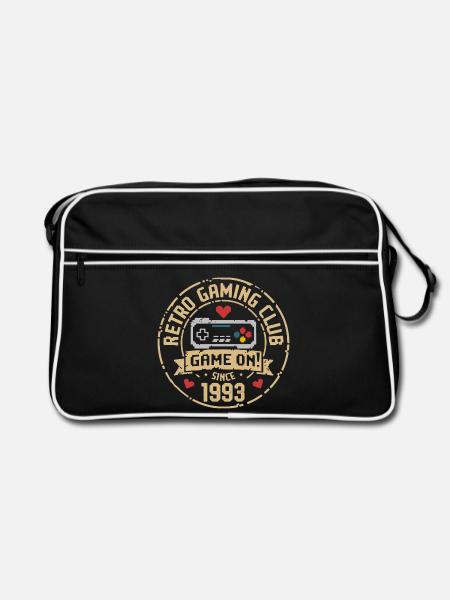 Vintage 1993 Birthday 1993 Gift 1993 - Retro Bag - black/white - Front