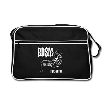 Contraste gothique BDSM - Sac Retro - noir/blanc - Devant