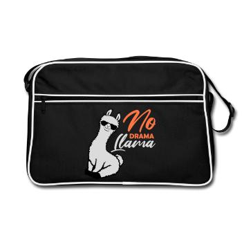 Pas de drame Lama Lunettes de soleil cool assis détendu - Sac Retro - noir/blanc - Devant