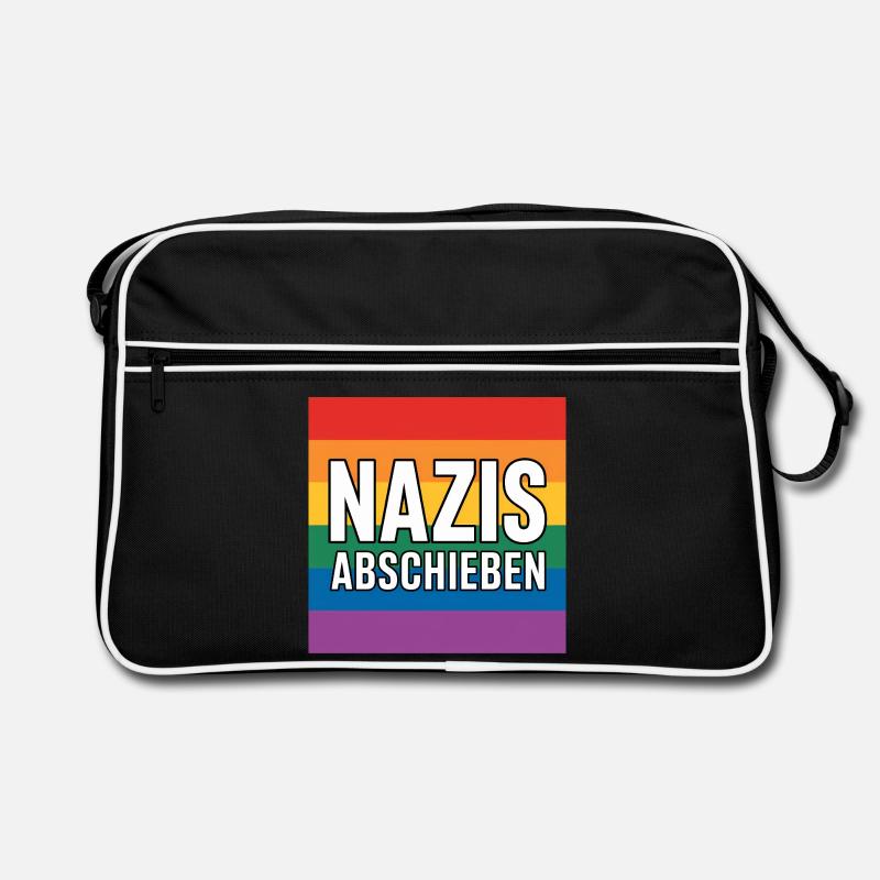 Nazis Abschieben - Antifa Tee Retro Tasche