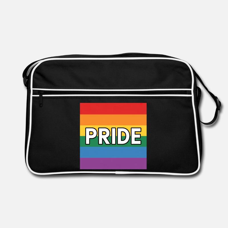Pride – Queer Rainbow Flag Tee Retro Tasche