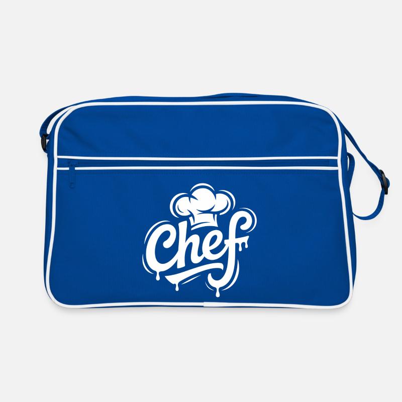 Lettrage du logo du chef Sac Retro