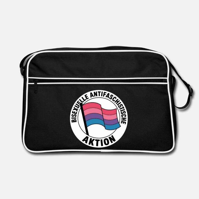 Bisexual Action - Antifa Pride Badge Retro Bag