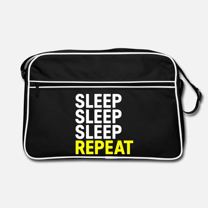 Sleep Sleep Sleep Repeat Retro Bag