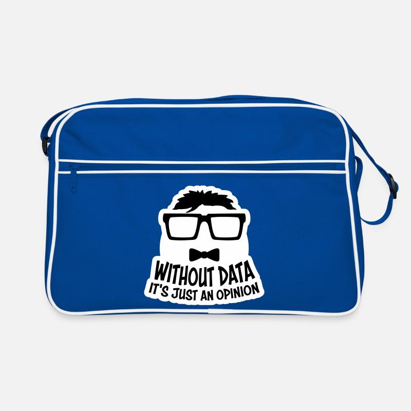 Without Data It's Just An Opinion Statistik Nerd Retro Tasche