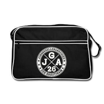 Enterrement de vie de garçon Le Marié 2026 - Sac Retro - noir/blanc - Devant