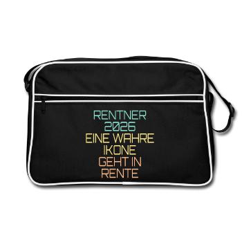 Retraite Icône 2026 - Sac Retro - noir/blanc - Devant