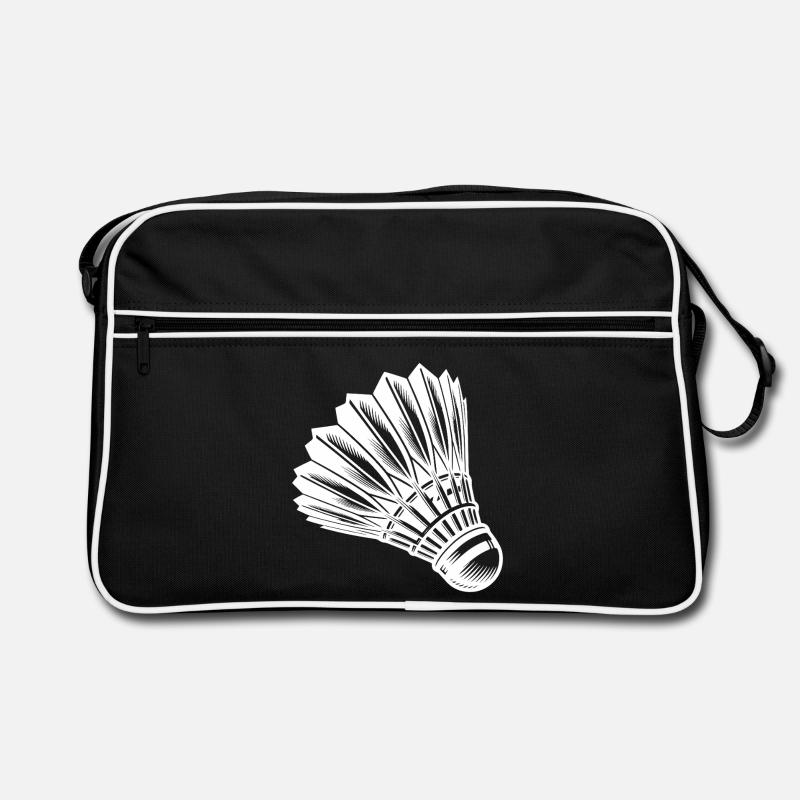 Tattoo Badminton - Sport mit Geschwindigkeit Retro Tasche