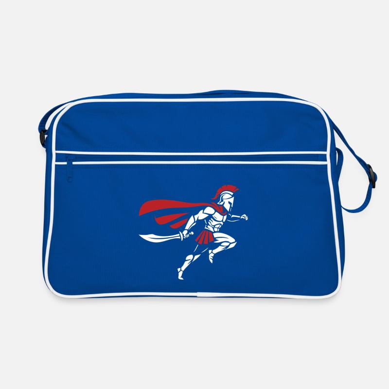 Spartan Sprint Sword Maskottchen Spartan Runner Retro Tasche