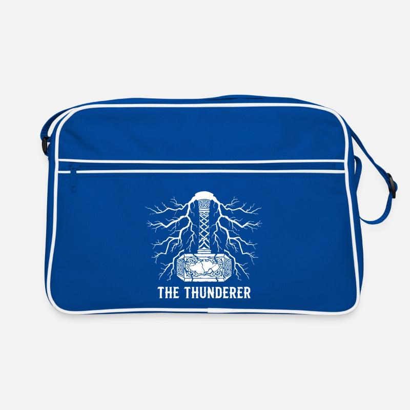 Der Donnerer Thors Hammer Mjölnir Blitz Retro Tasche