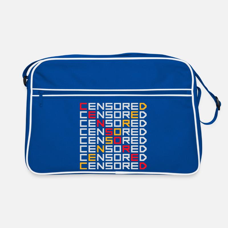 Censored Funny Statement Freedom Logo Retro Bag