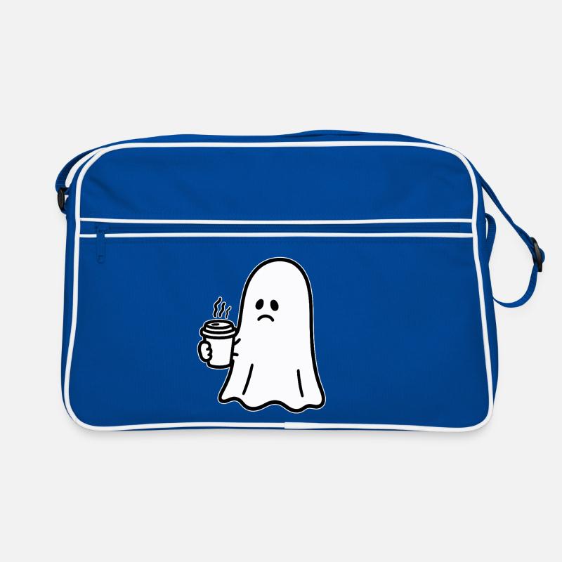 Geist Kaffee Halloween Süßes oder Saures Retro Tasche