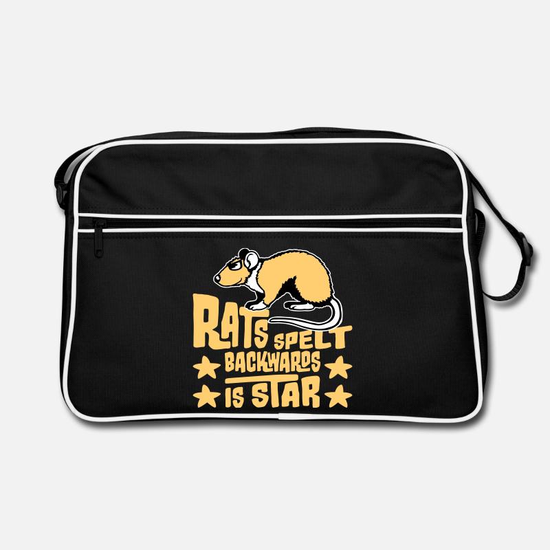 Rats Spelt Backwards Is Star Lustiger Ratte Spruch Retro Tasche