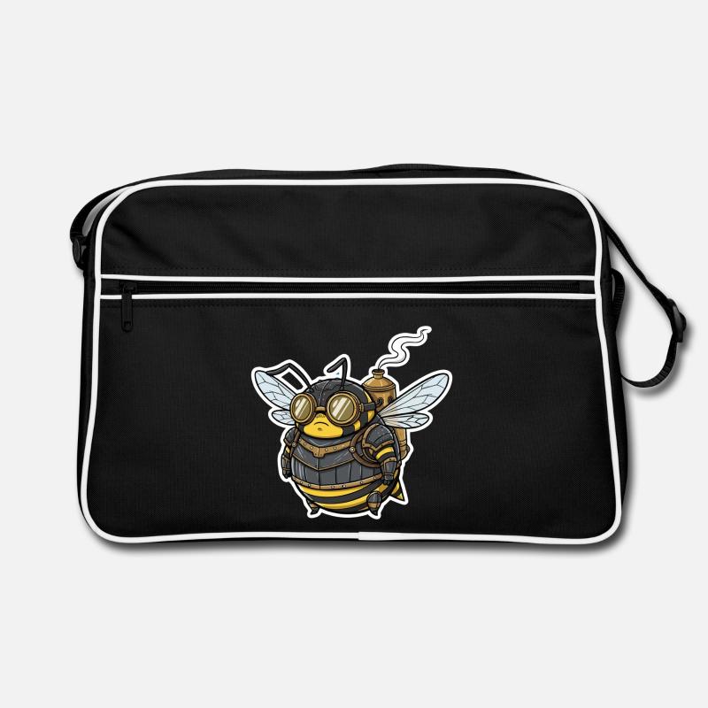 Steampunk Worker Bee Armored Goggles Retro Bag