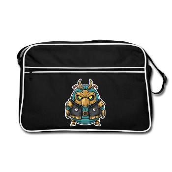 Scarab Foreman Steampunk Jacket & Pressure Gauge - Retro Bag - black/white - Front