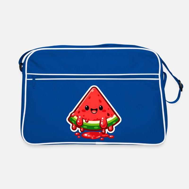 Fröhliche Wassermelone Slice Retro Tasche