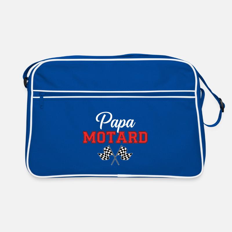 Biker-Geschenkidee PAPA BIKER Retro Tasche