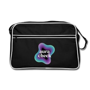 Aura minimaliste moderne – Design d’énergie éthérée - Sac Retro - noir/blanc - Devant