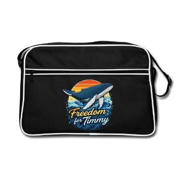 Freedom for Timmy - Sundowner  - Retro Tasche - Schwarz/Weiß - Vorne