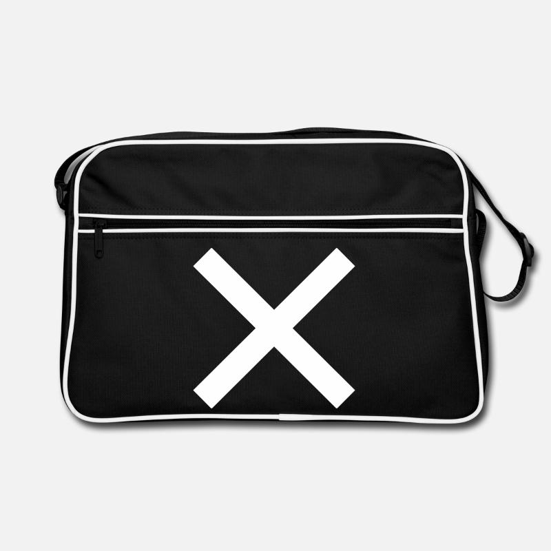 X Zeichen Retro Tasche