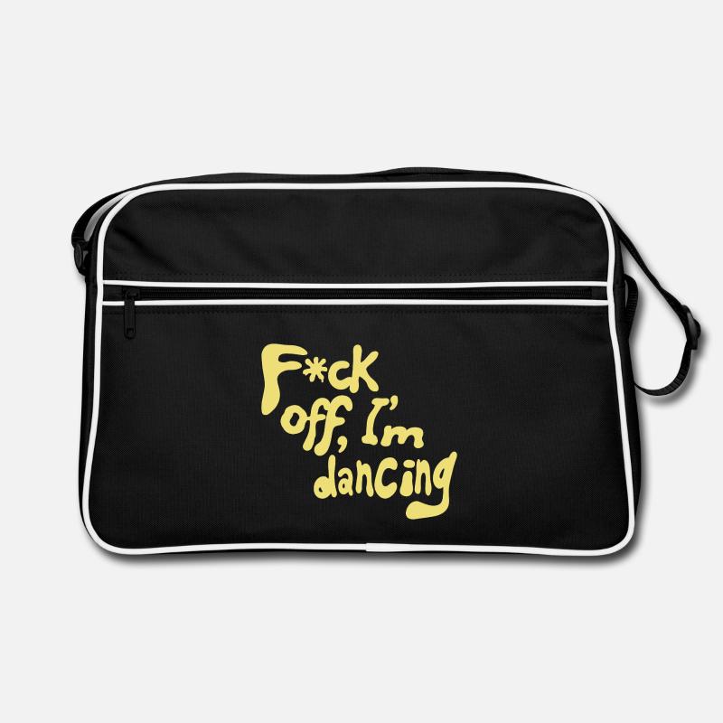 F*ck off, I'm dancing Retro Tasche
