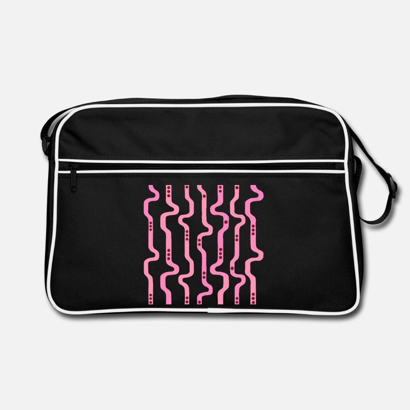 Wiggle Wavy Stripes L Retro Bag