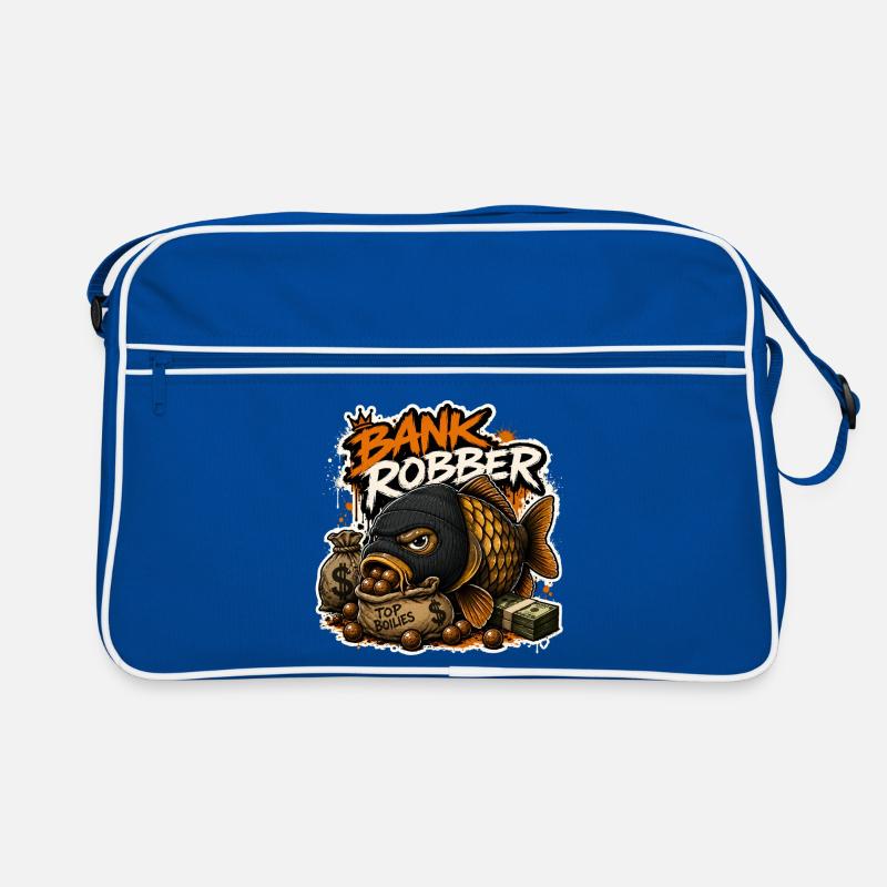 Drôle de conception de la pêche à la carpe bricoleuse de banque Sac Retro