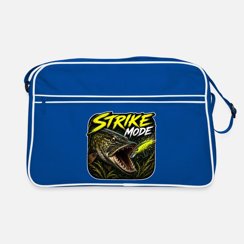 Strike-Mode Hechtfischerei-Design Retro Tasche