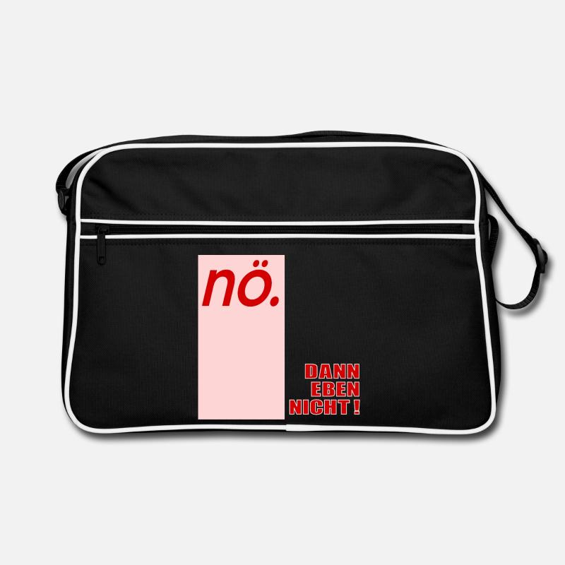 Ablehung Schnippisch Nein Retro Tasche