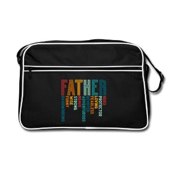 Père Papa - Sac Retro - noir/blanc - Devant