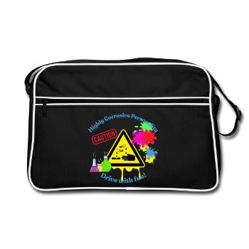 Highly Corrosive Personality - Class 8 - Retro Bag - black/white - Front