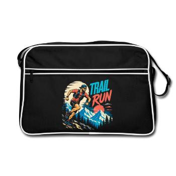 Trailrun - Retro Tasche - Schwarz/Weiß - Vorne