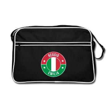 Reggio Emilia Roundel Flag - Retro Bag - black/white - Front