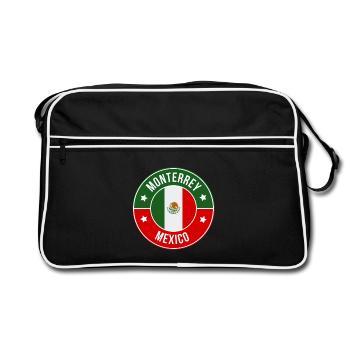 Monterrey Flag Emblem - Retro Bag - black/white - Front