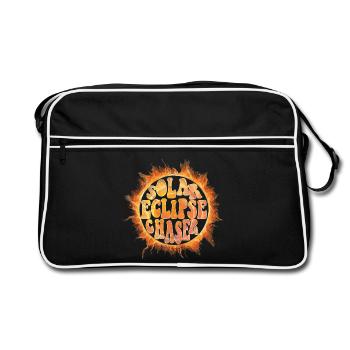 Solar eclipse chaser - Retro Bag - black/white - Front