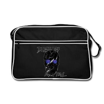 Galaxy Death Metal Skull - Retro Bag - black/white - Front
