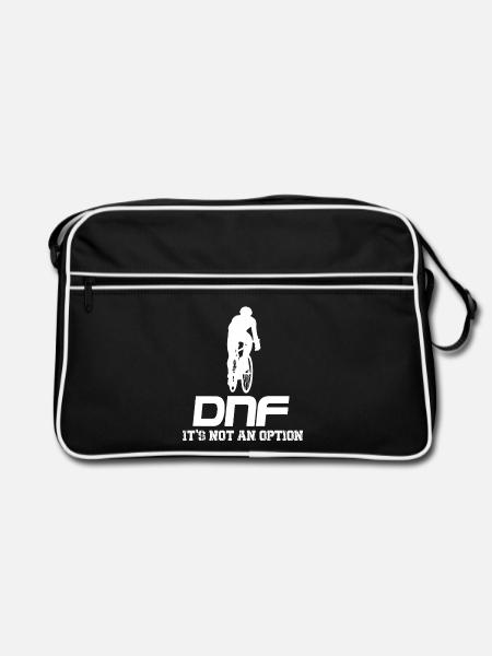 DNF Radfahrer: Das ist keine Option - Retro Tasche - Schwarz/Weiß