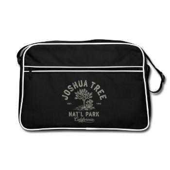 Der Nationalpark Vintage Joshua Tree - Retro Tasche - Schwarz/Weiß - Vorne