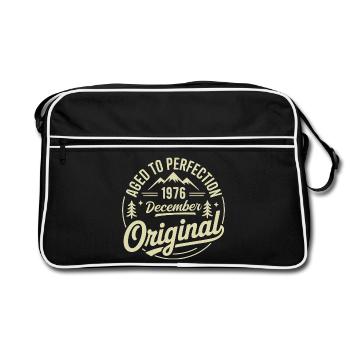 Dezember 1976 Dezember 1976 - Retro Tasche - Schwarz/Weiß - Vorne