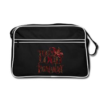 Too Loud For The Patriarchy - Retro Tasche - Schwarz/Weiß - Vorne