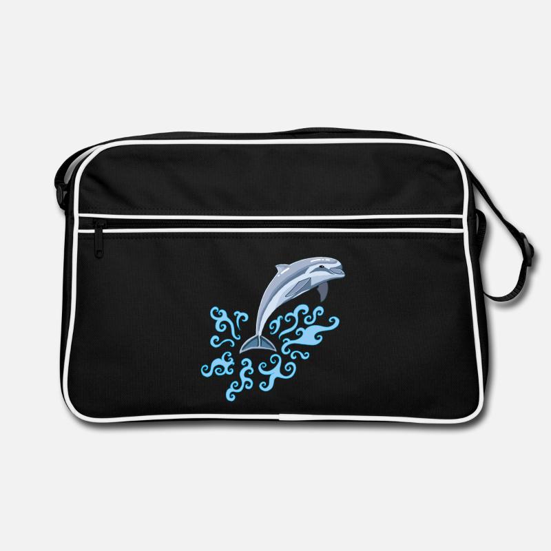 Dauphin - Retro Tasche - Schwarz/Weiß