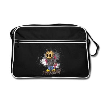 Totenknopf can assassin - Sac Retro - noir/blanc - Devant