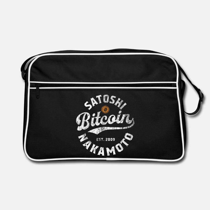 Bitcoin Satoshi Nakamoto Retro Tasche