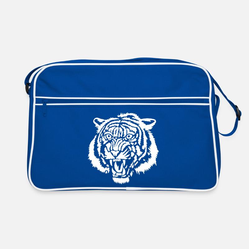 White tiger graffiti Retro Bag