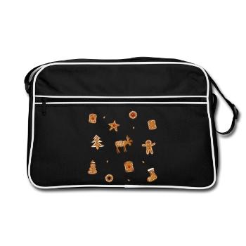 Biscuits au pain d’épices Spekulatius - Sac Retro - noir/blanc - Devant