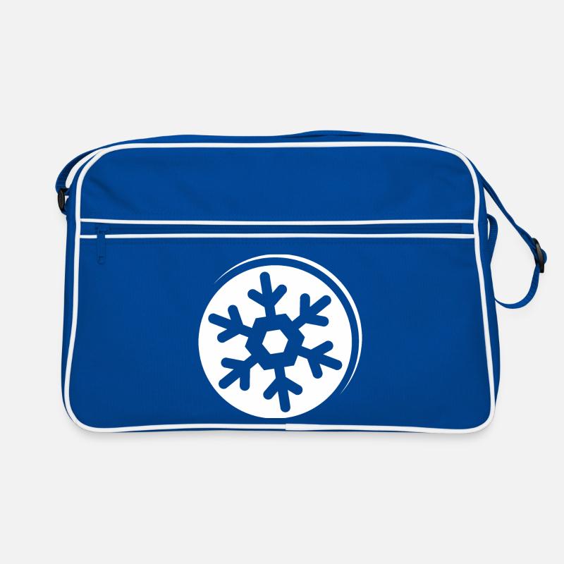 Snowflake Symbol Logo icon Graphic Crystal Retro Bag