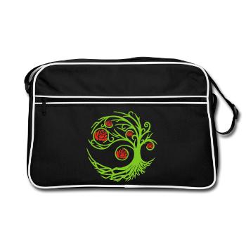 Rosier étrange - Sac Retro - noir/blanc - Devant