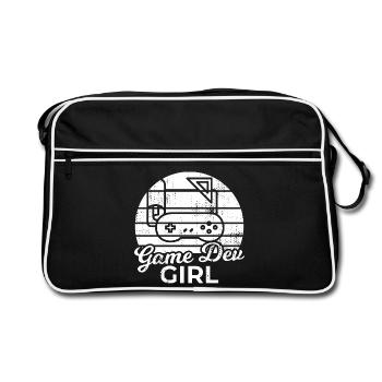 Fille de développement de jeu - Sac Retro - noir/blanc - Devant