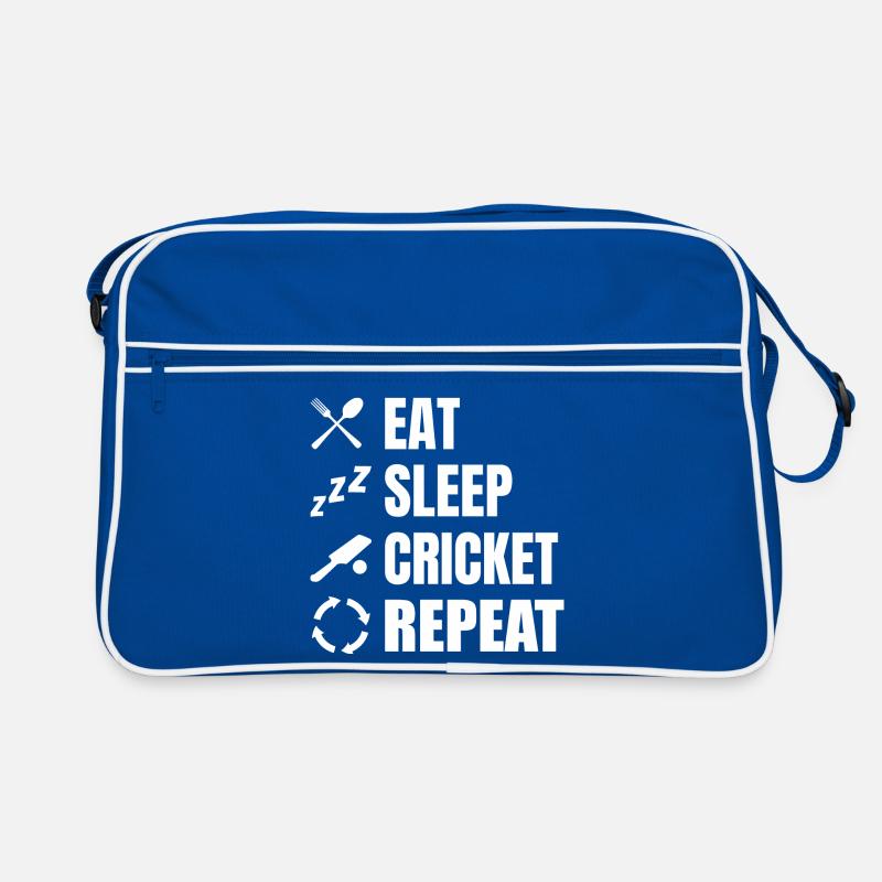 Cricket Player Daily Routine Retro Bag